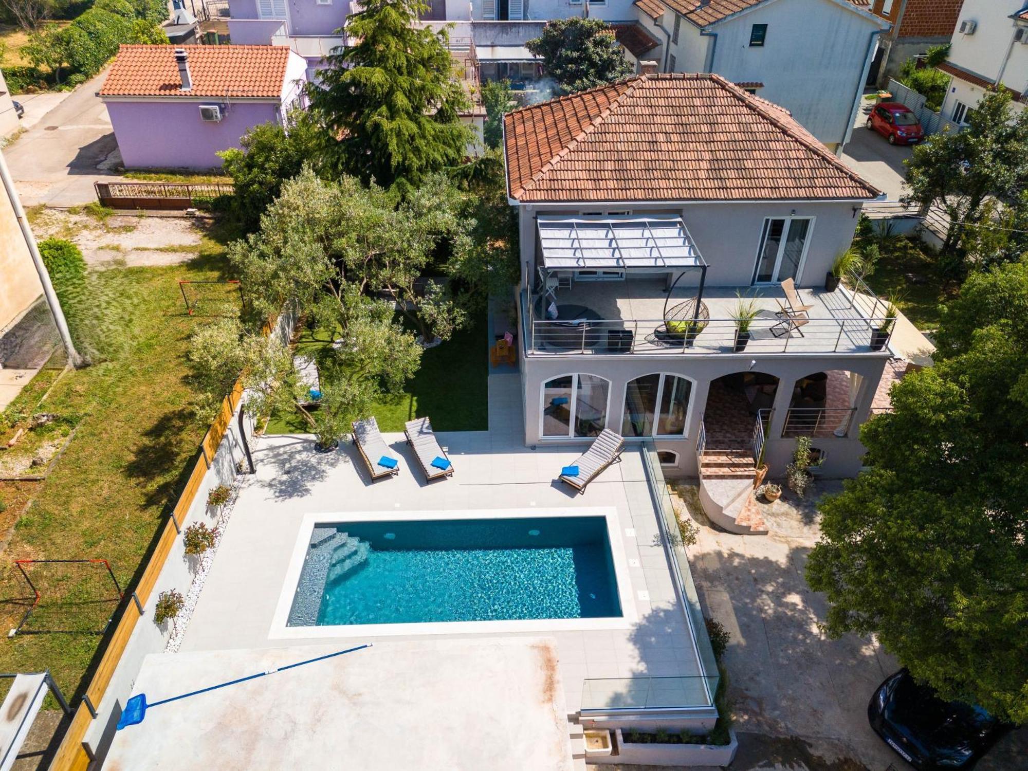 Villa B&D Zadar For The Complete Pleasure Of Vacation !Heated! Private Pool! Green Oasis In The Center Of Zadar, 100M From The Sea Экстерьер фото