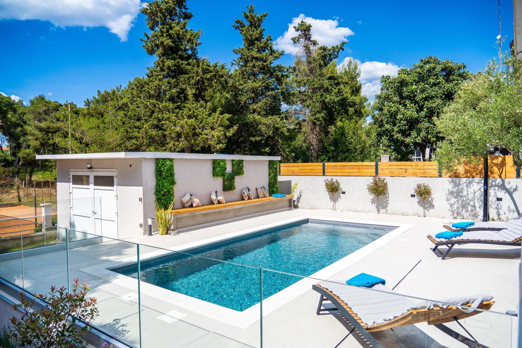 Villa B&D Zadar For The Complete Pleasure Of Vacation !Heated! Private Pool! Green Oasis In The Center Of Zadar, 100M From The Sea Экстерьер фото